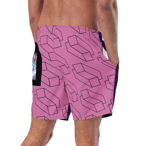 The Hotel Pools III Men's Swim Trunks-Victor Plazma