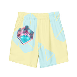 The Hotel Pools II Men's Swim Trunks-Victor Plazma