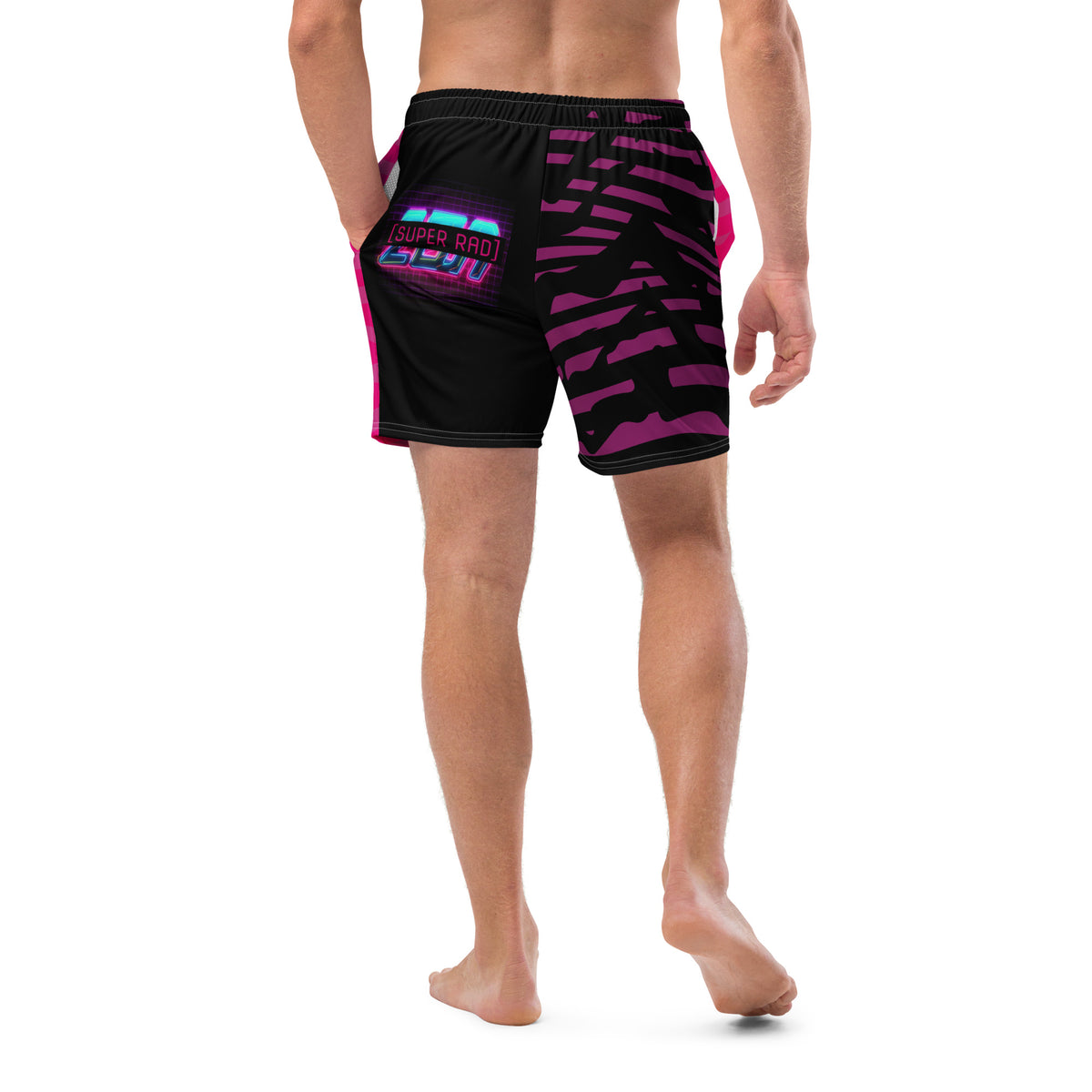 The Super Rads Men's Swim Trunks-Victor Plazma