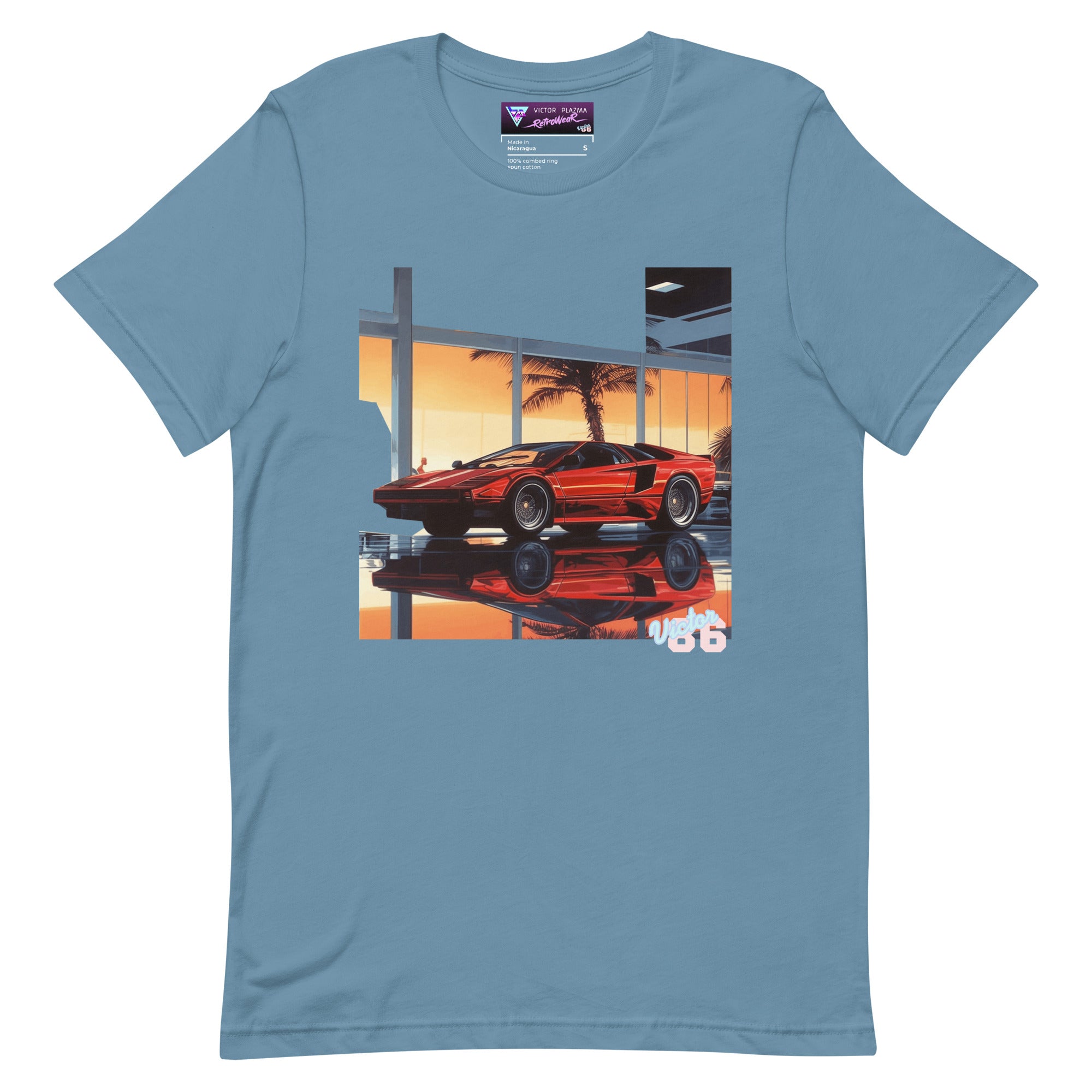SALSATION　Tshirt with split　S　Light blue SALSATION Tshirt with split S Light blue SALSATION Tshirt
